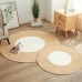 Hand-woven cotton floor mat