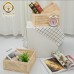 Solid wood desktop rattan storage basket bamboo porch key box living room drawer type hollow storage box