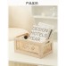 Solid wood desktop rattan storage basket bamboo porch key box living room drawer type hollow storage box