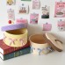 Hand-woven storage basket, cotton cord with cover debris storage basket