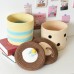 Hand-woven storage basket, cotton cord with cover debris storage basket