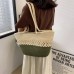 Shoulder bag hollow woven cotton bag, seaside holiday beach bag