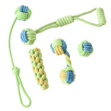 Pet cotton rope woven teething toy, dog boredom toy