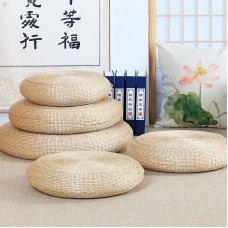 Straw futon hand-woven meditation mat tatami floor mat yoga kneeling cushion
