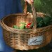 Outdoor picnic basket rattan garden hand basket Fruit basket Outdoor bamboo basket woven basket Vegetable storage basket